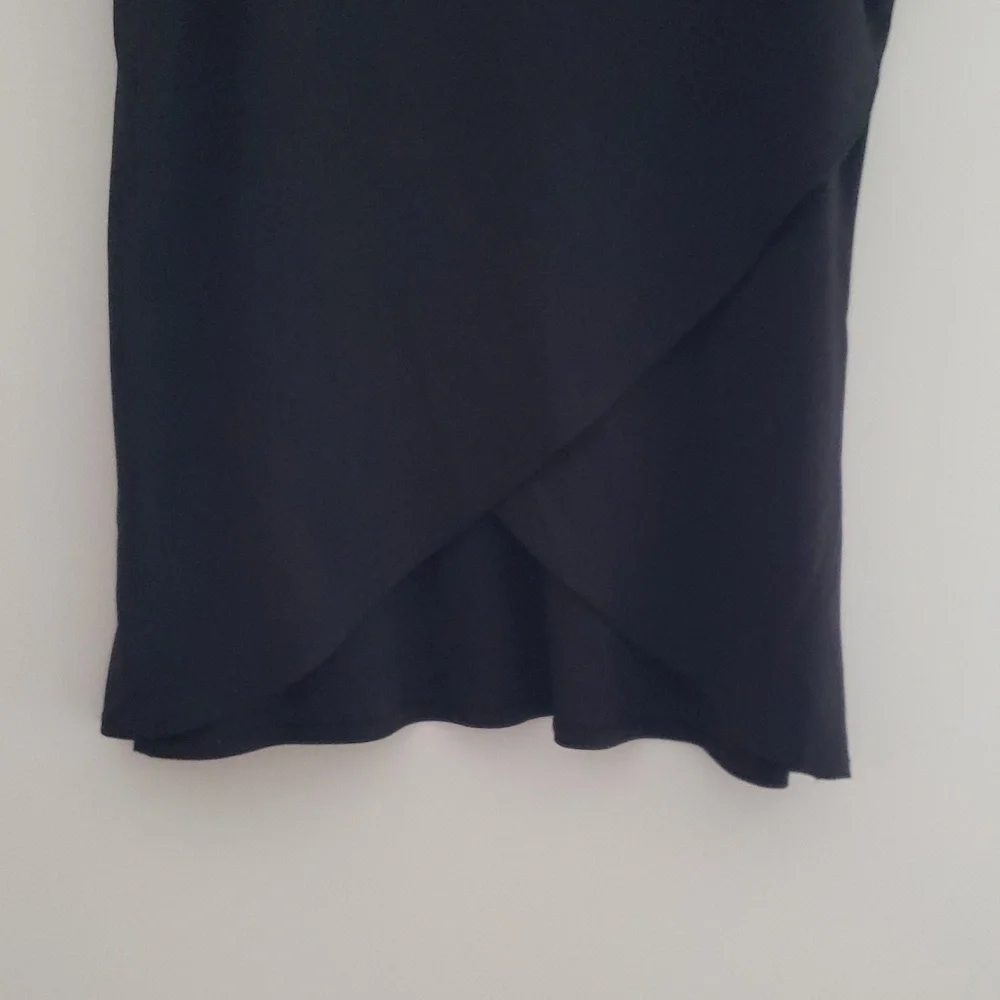 Bryn Walker Women Lavinia Tunic Top Medium Black Cowl Neck Lagenlook Minimalist - Picture 3 of 15